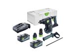 Martello A Batteria Festool Khc 18 Eb Basic 18 V 2,6 J Plus Brushless + 2X Batteria 8,0 Ah + Caricabatterie + Systainer