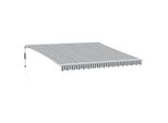 Vidaxl Tenda Da Sole Automatica Con Led Antracite E Bianco 400X300 Cm