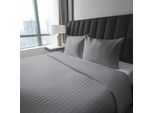 Deco4Home Satin Pure Biancheria Da Letto | 220X200Cm | Grigio