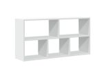 Vidaxl Scaffale A Muro Bianco 100X25X50 Cm Materiale A Base Di Legno