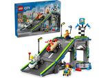 Lego City No Limits: Gara Di Soapbox Con Rampa - Giocattolo Da Costruzione Per Ragazzi E Ragazze Dai 6 Anni In Su - Set Con 2 Soapbox E 4 Minifigure Di Corridori - Idea Regalo Per Bambini 60460