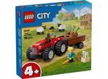 Lego City Trattore Con Rimorchio - Fattoria Giocattolo Con Trattore E Figure Di Animali - Playset Montessoriano Per Bambini E Bambine Dai 4 Anni In Su - Regalo Con 2 Minifigure 60461