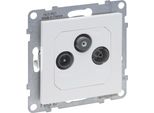 Legrand Seano, Presa Singola TV-R-SAT, HD-TV, Bianco Ultra
