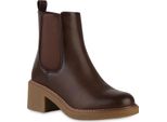 Van Hill Scarpe Da Donna Con Stivaletti Classici Leggermente Foderati 841321, Colore: Marrone, Taglia: 37