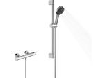Hansgrohe Pulsify Select S Set De Douche 105, 3Jet Relaxation, Ecostat Fine, Ecosmart, Barre De Douche 650Mm, 24262000, 24262000