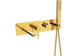 Rubinetteria Da Incasso Per Vasca Da Bagno Laveo Con Set Doccia Pola Oro