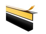 Quest Profilo Angolare Decorativo Rigido In Pvc 15X15 Mm, 1,5 M Incollato All'esterno, Protezione Dei Bordi, Nero