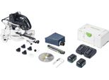 Festool Kapex Ksc 60 Eb 5,0 I-Plus Troncatrice A Batteria 18 V / 36 V 216 Mm Brushless ( 577954 ) + 2X Batteria 5,0 Ah + Caricabatterie + Systainer