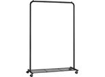 Appendiabiti Su Ruote 90,5X40,5X158 Cm Nero