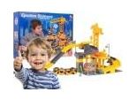Grande Cantiere Con Pista + Veicoli Da Costruzione + Accessori