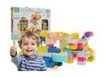 Kit Di Mattoni Mattoncini Morbidi Da Costruzione 126 El. Per Bambini