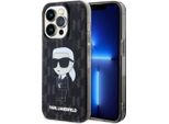 Karl Lagerfeld Klhcp15Lhnkmklk Custodia Rigida Iphone 15 Pro 6.1 Czarny/Nero Monogram Ikonik