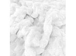 Copriletto Bianco, Coperta Quadrata In Rilievo, 200X220 Cm, Compleanno