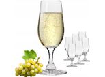 Krosno 6 Bicchieri Da Champagne Prosecco Da 180 Ml, Vetro Di Cristallo, Confezione Regalo