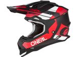 O´Neal Casco 2SRS Spyde Nero/Rosso/Bianco S (55/56 Cm)