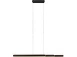Moderna Lampada A Sospensione Nera Helios Led 48W Trio