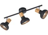 Triplo Faretto Da Soffitto Nero Mobile 3Xe14 10W Latika Rl