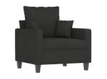 Vidaxl Poltrona Nera 60 Cm In Tessuto