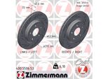 2X Disco Freno Zimmermann 400.5506.53 Adatto A MERCEDES-BENZ Classe A (W176)
