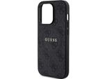 Guess Guhmp14Lg4Gfrk Iphone 14 Pro 6.1 Czarny/Nero Custodia Rigida 4G Collection In Pelle Metallo Logo Magsafe