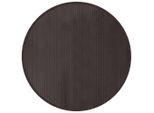 Vidaxl Tappeto Rotondo Marrone Scuro 100 Cm Bambù