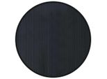 Tappeto Rotondo Nero 80 Cm Bambù