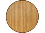Tappeto Rotondo Naturale 80 Cm In Bambù