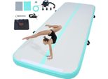 Vevor Tappetino Gonfiabile Per Ginnastica, Pista Per Tumbling Con Pompa Elettrica, 300 X 101 X 10 Cm Tappetini Di Allenamento Per Uso Domestico/Palestra/Yoga/Cheerleading Verde