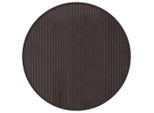 Tappeto Rotondo Marrone Scuro 60 Cm Bambù