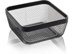 Cestino Da Buffet Quadrato In Metallo Nero 24,5 X 24,5 X 11 Cm