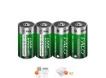 Batterie C Ricaricabili, Ricaricabili Via Usb, 15V, 4 Pezzi Formato C