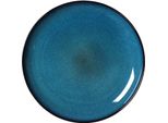 Ritzenhoff & Breker Bali Speiseteller, Teller, Essteller, Steinzeug, Blau, Ø 27.5 Cm, 418323