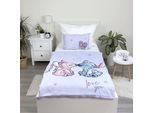 Jerry Fabrics Lenzuola Per Culla Lilo E Stitch Viola Cotone Per Bambini, 100/135, 40/60 Cm