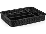 Cestino Per Posate 40 X 30 X 6,5 Cm, Nero