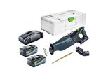 Festool Rsc 18 Eb-Basic Sega A Gattano 18 V Brushless + 2 Batterie 8,0 Ah + Caricabatteria Rapido + Systainer