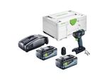Trapano Avvitatore A Batteria Festool Txs 18 Basic 18 V 40 Nm Brushless + 2X Batteria 8,0 Ah + Caricatore Rapido + Systainer