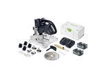 Festool Symc 70 Eb Basic Sega Per Modanatura A Batteria 36 V ( 2 X 18 V ) 216 Mm + 2X Batteria Ricaricabile 8,0 Ah + Doppio Caricabatterie + Systainer