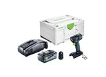 Trapano Avvitatore A Batteria Festool Txs 18 Basic 18 V 40 Nm Brushless + 1X Batteria Ricaricabile 8,0 Ah + Caricatore Rapido + Systainer