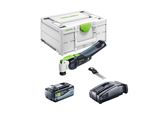 Festool Vecturo Osc 18 Basic Utensile Oscillante A Batteria 18 V Starlock Max Brushless + 1X Batteria 8.0 Ah + Caricatore Rapido + Systainer