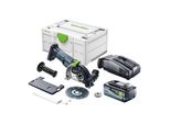 Sistema Di Taglio A Mano Libera A Batteria Festool DSC-AGC 18-125 Fh Basic 18 V 125 Mm Brushless + 1X Batteria Ricaricabile 8,0 Ah + Caricatore Rapido + Systainer