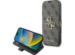 Guess GUBKP16L4GMGBR Apple Iphone 16 Pro Book 4G Metal Logo Marrone