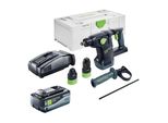Martello Combinato A Batteria Festool Khc 18 Eb Basic 18 V 2,6 J Plus Brushless + 1X Batteria Ricaricabile 8,0 Ah + Caricatore Rapido + Systainer