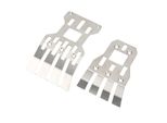 Rc Anteriore Posteriore Telaio Skid Plates, Acciaio Inox Skid Plates, Rc Anteriore Posteriore Telaio Armor Protector, Skid Plates Per Telaio Anteriore E Posteriore, Rc Auto Telaio Armature, Rc Acciaio Inox Telaio Armor Plate