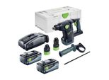 Martello A Batteria Festool Khc 18 Eb Basic 18 V 2,6 J Plus Brushless + 2X Batteria 8,0 Ah + Caricabatterie Rapido + Systainer