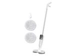 Mop Elettrico, Mop Senza Fili A Batteria Con Funzione Di Spruzzatura Dell'acqua, Leggero E Ricaricabile Per Pavimenti In Legno, Piastrelle E Marmo, Bianco