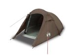 Vidaxl Tenda A Tunnel 2 Persone Marrone Impermeabile