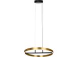 Lampada A Sospensione Moderna Rotonda Ø60Cm Oro-Nero Per Soggiorno Camera Da Letto Led 42W Thric Rabalux