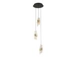 Lampada A Sospensione Led 23W Tonga PND-26374-3-23W-3K-BK-GD Italux