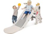Scivolo Per Bambini Da 1 A 3 Anni, Set Da Gioco Per Interni Ed Esterni, Scivolo Pieghevole In Plastica Per Bambini, Struttura Da Arrampicata Per Il Giardino