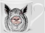 Charlotte Nicolin Becher Oscar, Tasse, Schwein, Fine Bone China, Bunt, 415 Ml, MU7508